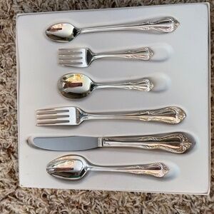 Oneida silverplate 6 piece baby utensils